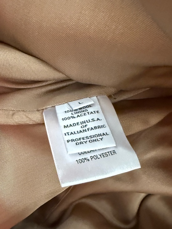 FLEURETTE Wool Barn Yellow Coat Jacket - Picture 6 of 9